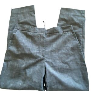 ZARA Tailored Gray Plaid Slim-Fit Trousers